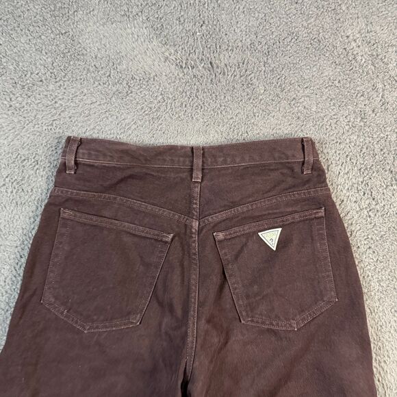 Vintage Guess Jeans Mens 32x34 Brown Relaxed Tapered Fit Y2K 90s Made in USA - Picture 6 of 14